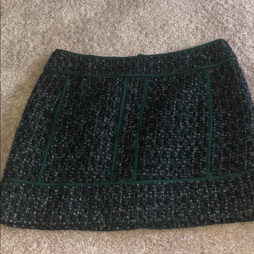 Wool J. Crew Tweed Mini Skirt